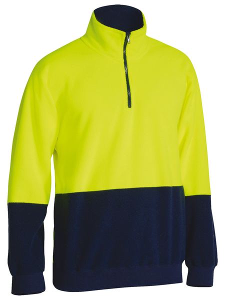Hi Vis Polarfleece Zip Pullover - BK6889 - Bisley Safetywear