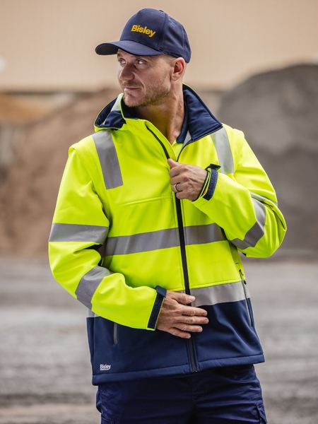 Taped two tone hi vis 3 in 1 soft shell jacket - BJ6078T Taped two tone hi vis 3 in 1 soft shell jacket - BJ6078T