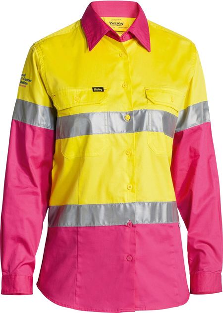 Pink fluro work shirts on sale