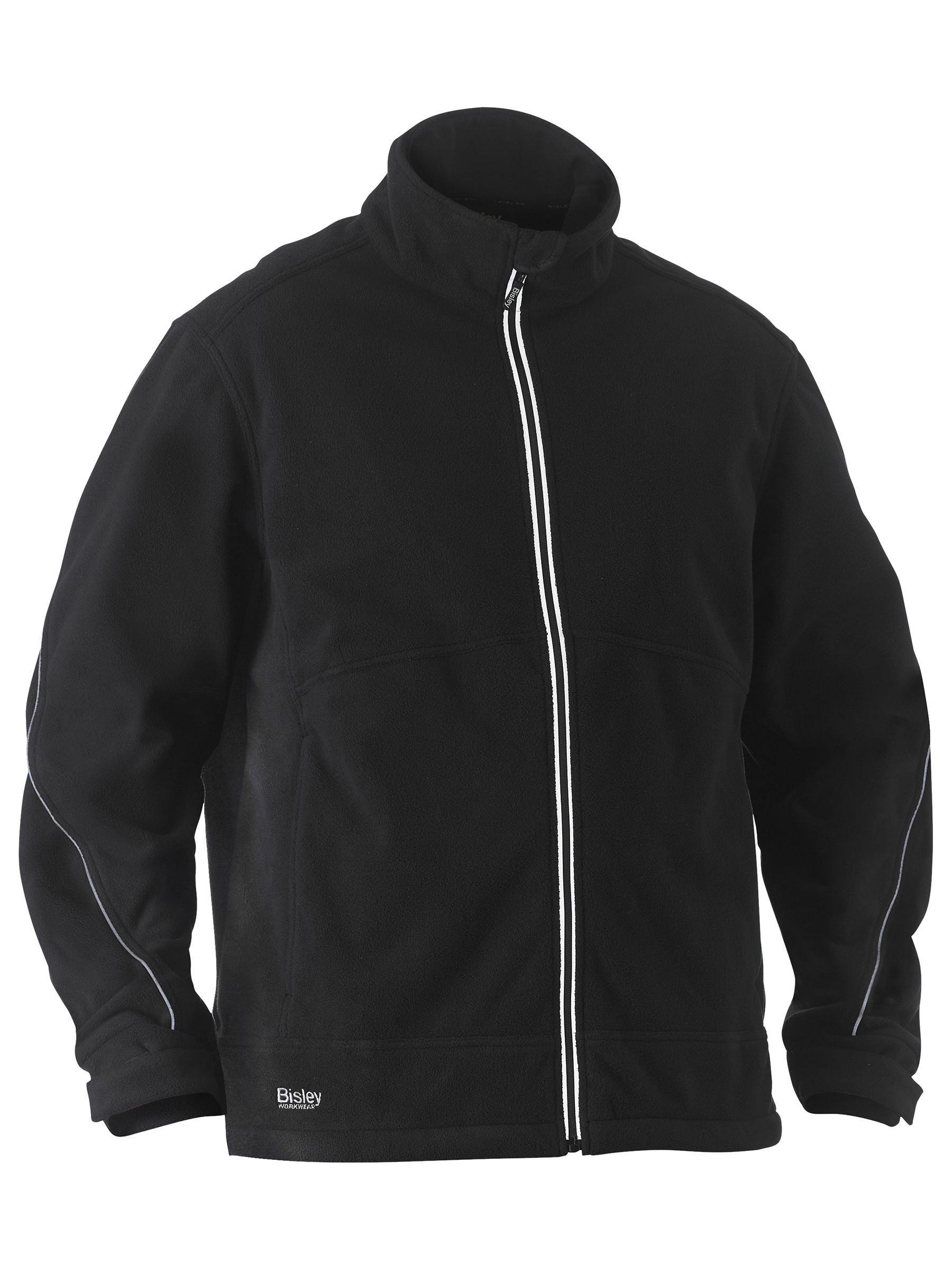 Bonded micro fleece jacket with reflective accent - BJ6771 - Bisley ...