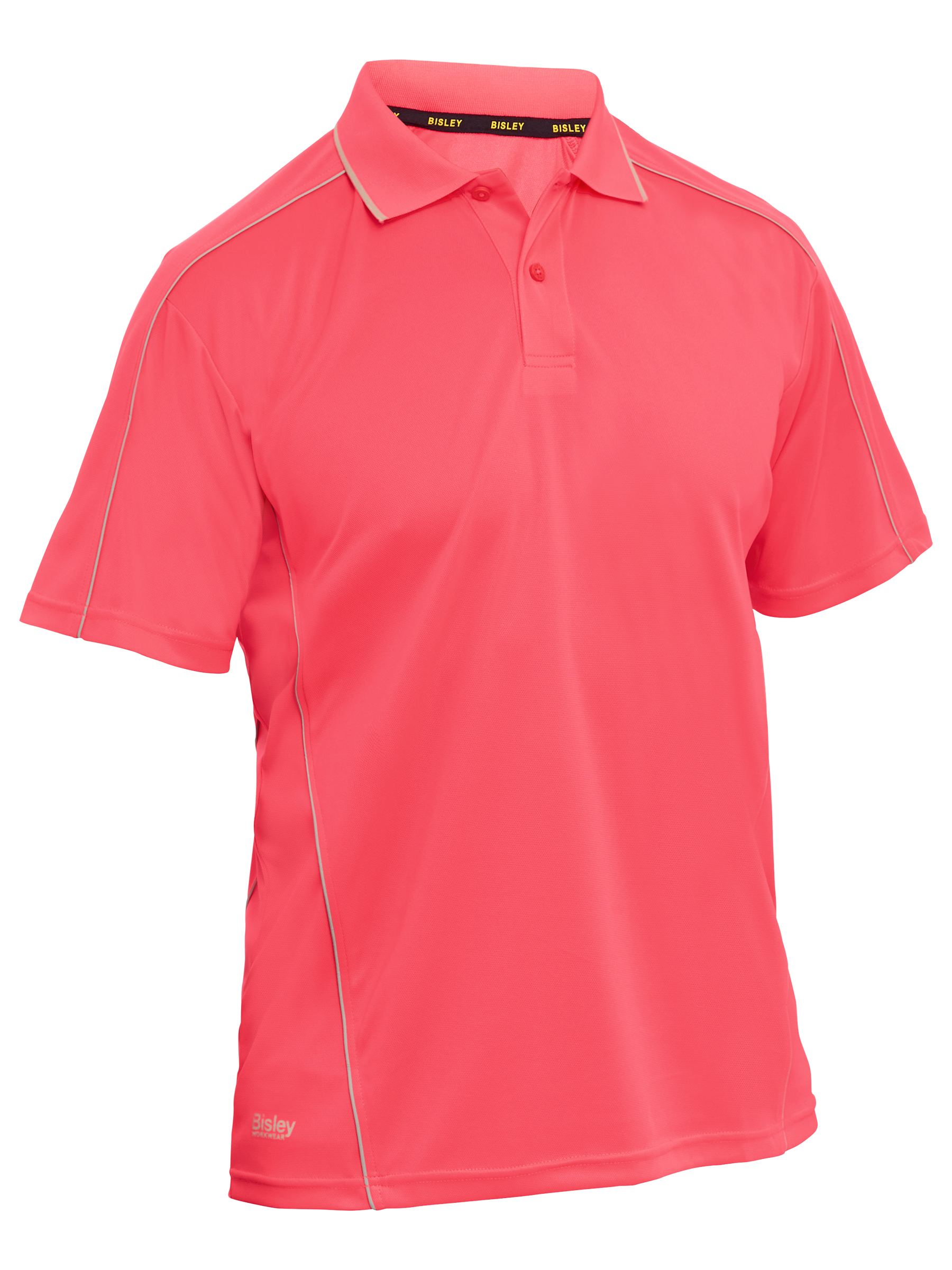 Cool Mesh Polo Shirt With Reflective Piping BK1425 Bisley Workwear
