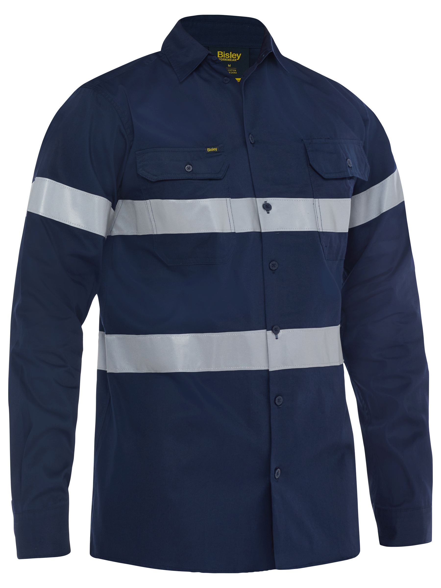 Taped cool lightweight drill shirt - BS6883T - Bisley Workwear