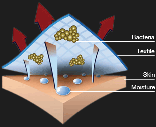 Illustration of fabric without treatment